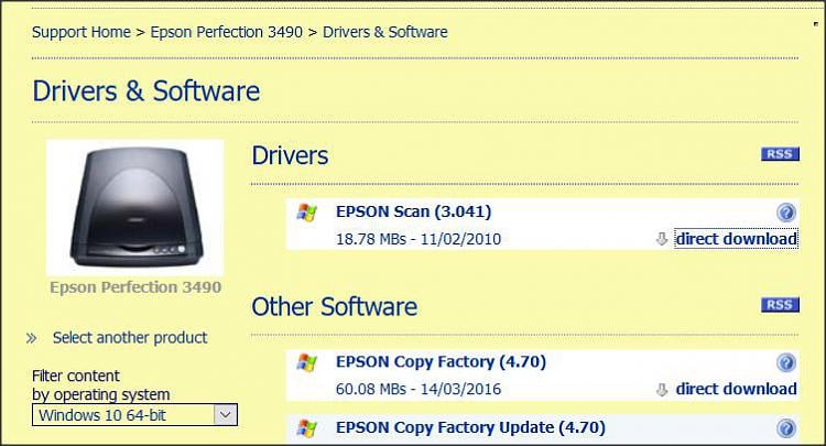 epson v600 and windows 10