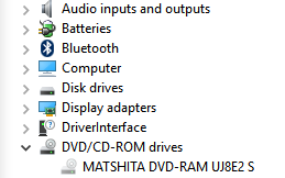 matshita dvd ram uj841s driver download