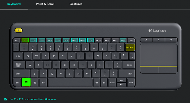 i stedet Uden tvivl flamme logitech K400 plus keyboard [print screen] function inoperable Solved -  Windows 10 Forums