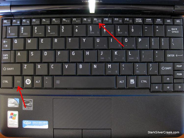 how to activate touchpad on toshiba laptop