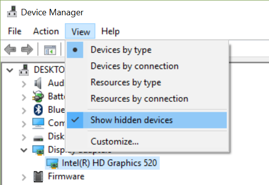 Bluetooth Suddenly Disappeared - from settings &amp; device manager-view-menu.png