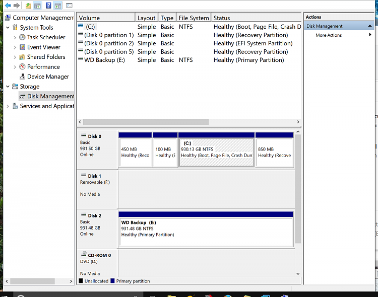 Need help setting up second drive to copy files to the primary.-disk-management.png