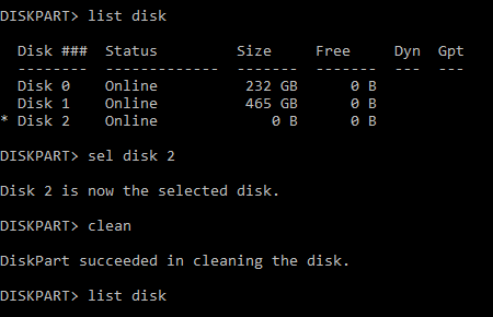 Hard drive to RAW and unknown disk-diskpart.png