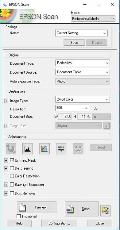 epson scan windows 10