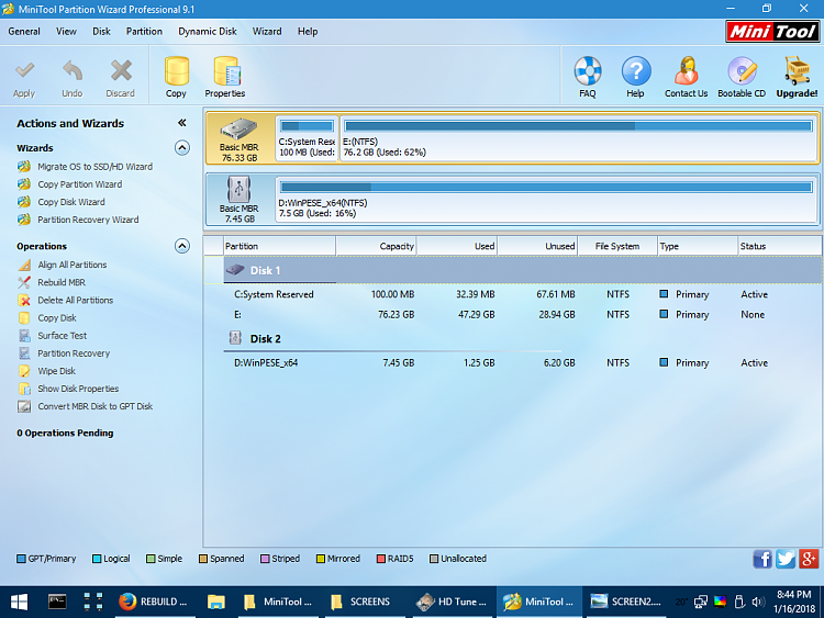 Windows corrupt, main hard drive partition not detected-minitool-screenshot.png