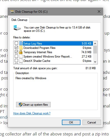 Repeated Crashes and Boot Errors Apparently Caused by Driver Updates-disk-cleanup-1.jpg