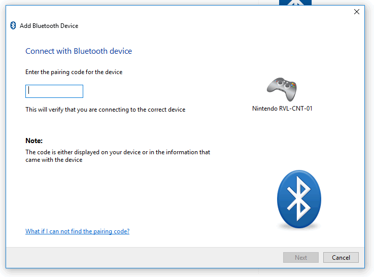 Bluetooth: Issue connecting Wii Controller (Wiimote)-btd.png