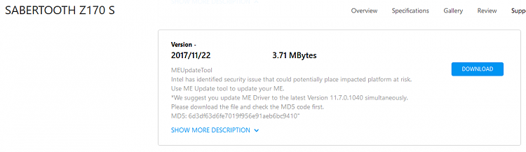 I have updated Intel ME to 11.7.0.1068 but not showing updated-image.png
