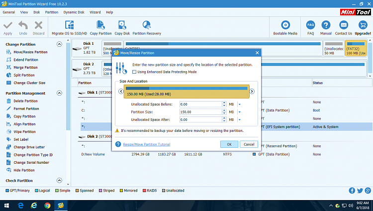 Moving Unallocated Disk Space to End of Disk-efi-partition-box-unchecked.png