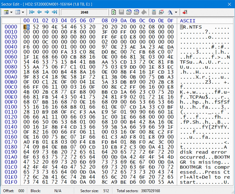 I Did Something Bad To My External HDD's &amp; Can't Access Them.-good-drive-sector-2048-capture.png