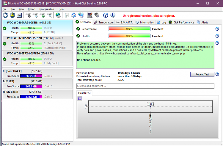 File Explorer keeps opening every few minutes (E key is not stuck)-harddisksentinel530protrialoct8th2018.png