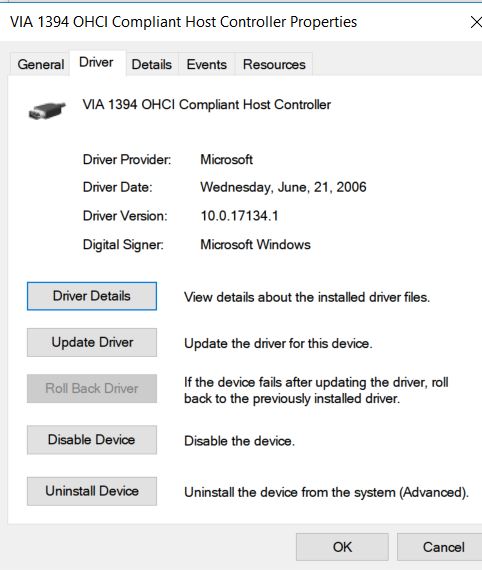 Is Firewire  IEEE 1394  still supported by Windows 10 ?-via-1394.jpg