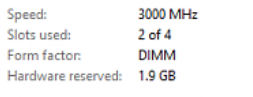I have 16gb ram but it shows up as 14.1?-image.png