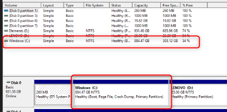 Lenovo ideapad 300 - Windows 10 draining main drive space.-image.png