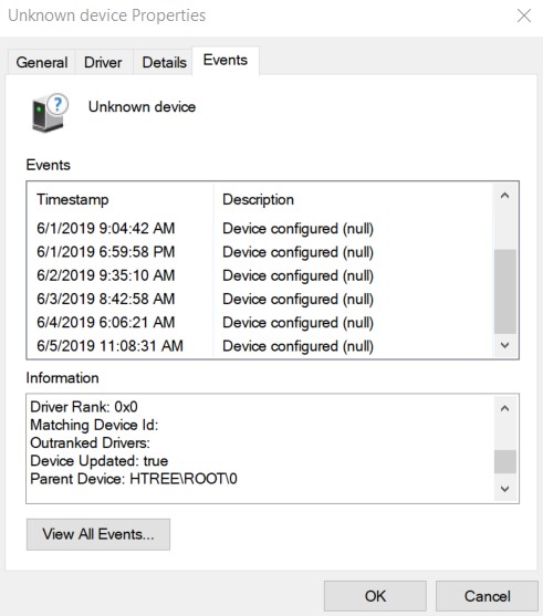 Device Manager shows &gt; Other devices&gt;  Unknown Device-device-events-2.jpg