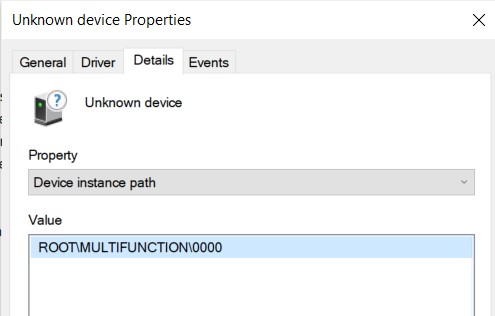 Device Manager shows &gt; Other devices&gt;  Unknown Device-device-details-.jpg