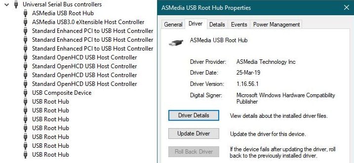 asmedia usb root hub driver download