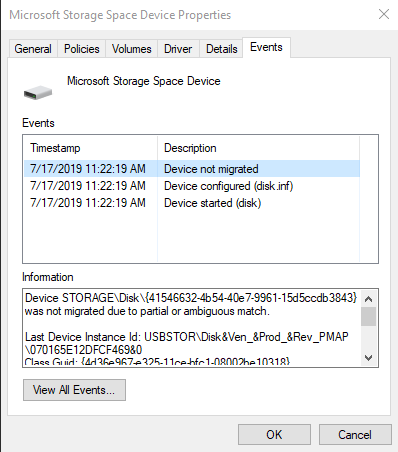 I cannot use any new Storage Spaces I create from my Storage Pool-storagespace9.png