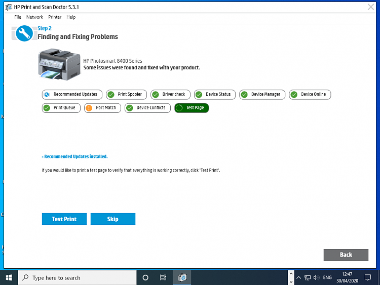 Old printer installation gives Status:Error-screenshot-8-.png