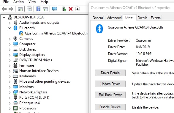 Qualcomm Atheros Bluetooth Devices Driver