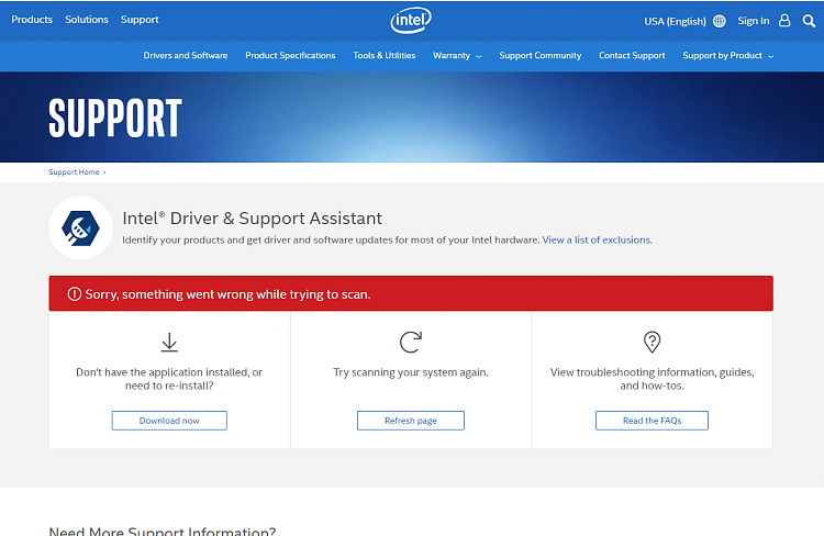 Intel Driver &amp; Support Assistant - Sorry, something went wrong ...-dsa-bug.png