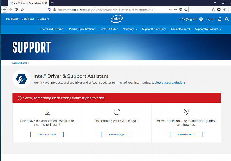 Intel Driver &amp; Support Assistant - Sorry, something went wrong ...-dsa-bug.png