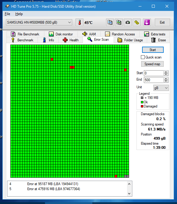 Diskpart - remove drive letter, but returns on reboot / Recovery Parti-error-scan.png