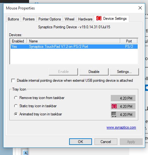 Windows 10 Elan Touchpad driver samsung