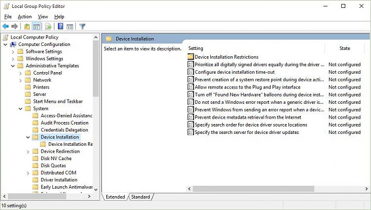 Disable automatic driver installation in Windows 10-plicy-editor.jpg