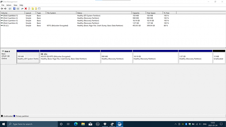 Bitlocker encrypted drive and I want to do 2 partitions on my drive-annotation-2021-01-24-135647.png