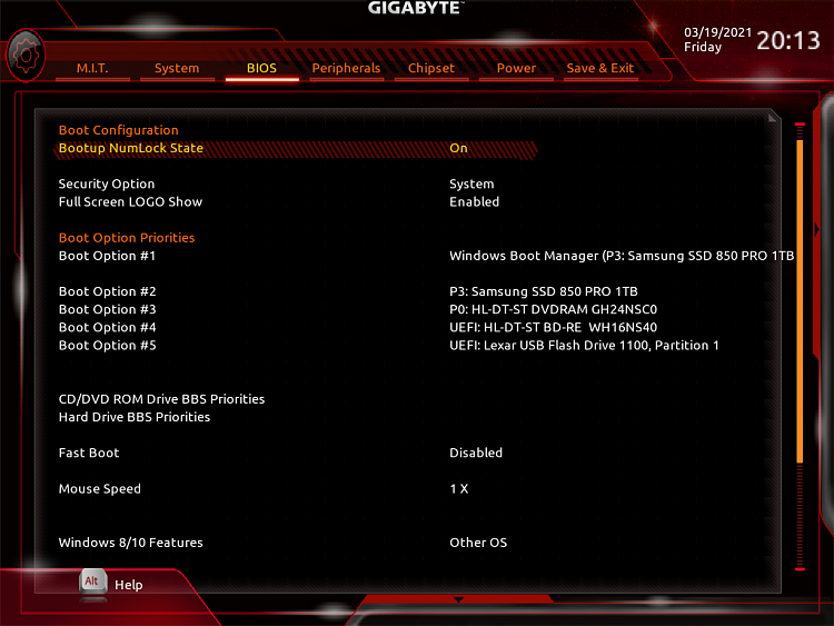 Reset BIOS so that it first checks CD/DVD drives, &amp; then boots normal-image.png