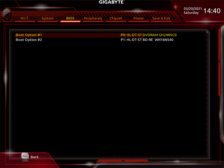 Reset BIOS so that it first checks CD/DVD drives, &amp; then boots normal-image.png