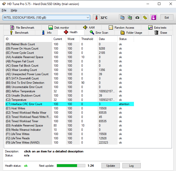 SSD Media Wearout Indicator at 10%, is drive still safe to use?-health.png