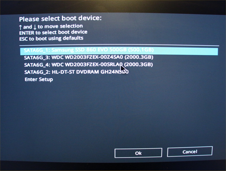 Reset BIOS so that it first checks CD/DVD drives, &amp; then boots normal-0000-f8-boot-menu.png