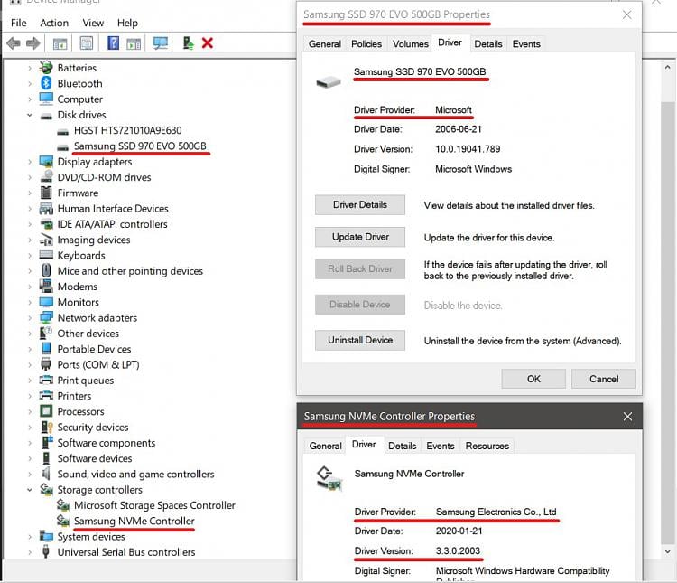 Misbrug Modstand nederlag Drivers w10 Pro for Samsung 970 Pro NVMe M.2 need drivers install - Windows  10 Forums
