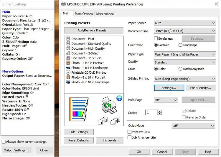 Printer not printing if plain paper-epson-xp-960-printing-settings.jpg