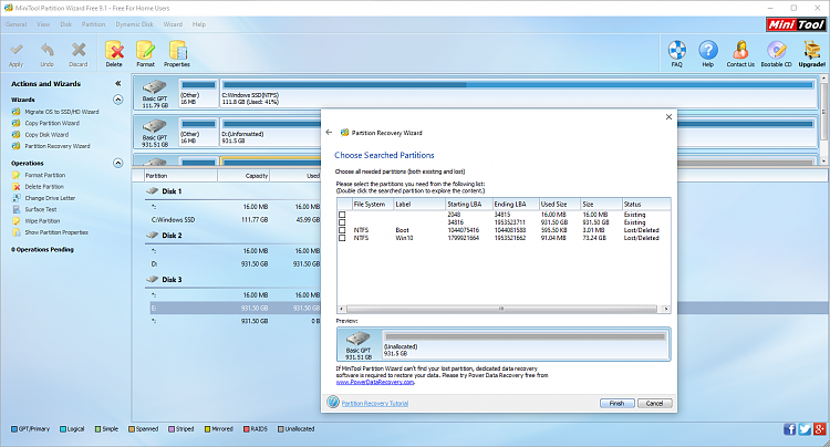 Hard drive turned RAW after changing sata port. Table resotration-partition-wizard-scan-results.png