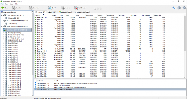Hard drive turned RAW after changing sata port. Table resotration-superscan-screenshot-1.png