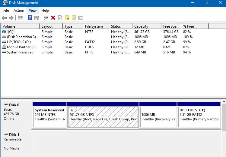 Cannot change unallocated space into partition with drive letter-view-now-disk-management.jpg