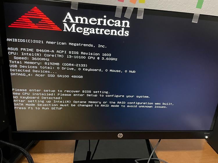 How to troubleshoot and fix American Megatrends - Press F1 to Run