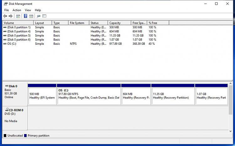 I see 5 partitions on a Dell is this normal?-disk.jpg