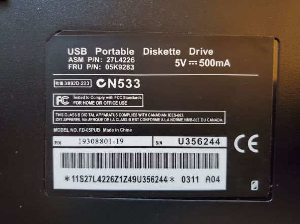 USB Portable Diskette Drive - Needs Device Driver-drive-label.jpg