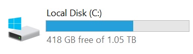 I see wrong capacity for my drive C:\-1.jpg