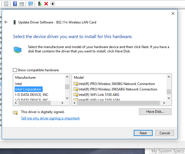 Intel PRO/Wireless 3945ABG is not recognized-intel.png
