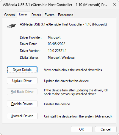 asmedia usb3.1 extensible host controller