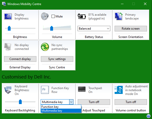 How do Fn Lock on Dell Wireless Keyboard so F1 -F12 keys work normally-windows-mobility-centre.png