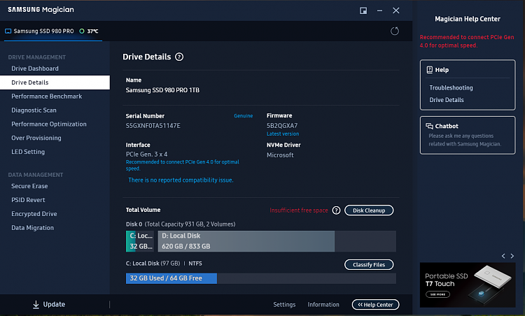 Samsung sales disk magician