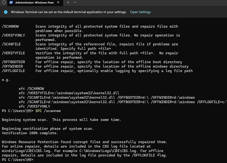 Troubleshoot USB error - External HDD works, suddenly throws error 43-sfc-scannow-results.png