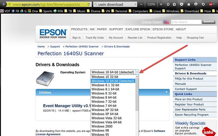epson website download software