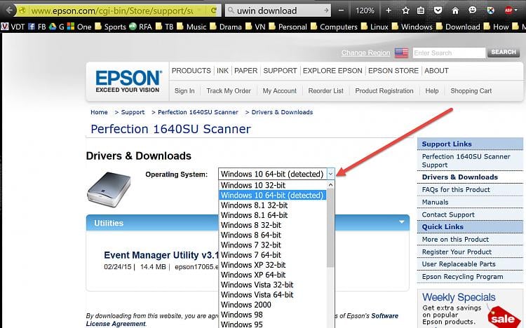 Epson Perfection 1640su Scanner Solved Windows 10 Forums